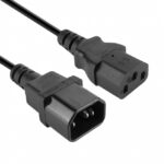 Cavo Prolunga Alimentazione Vultech (ALIM15-IN) IEC13 Femmina to IEC 14 Maschio