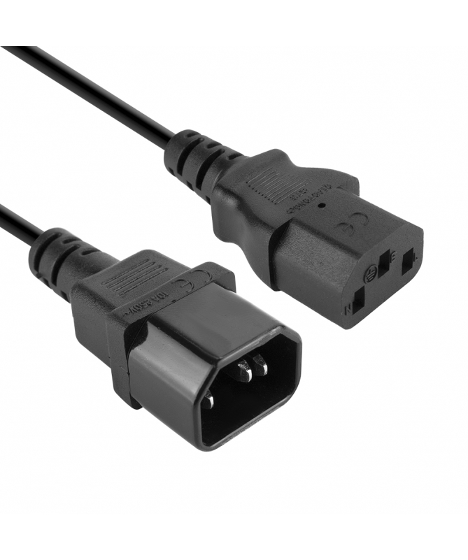 ALIM15-IN -- 000 (47329) Cavo Prolunga Alimentazione Vultech (ALIM15-IN) IEC13 Femmina to IEC 14 Maschio - immagine 1