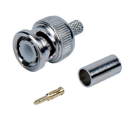 APBC13 -- 000 (5945) Connettore BNC maschio a crimpare per RG59 - immagine 1