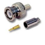 Connettore BNC micro maschio a crimpare per RG174