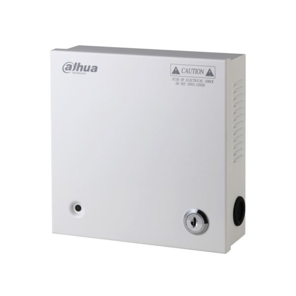 Alimentatore box 12 Vdc 4A, 5 uscite a morsetti