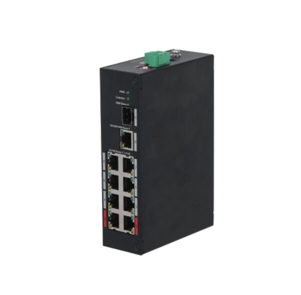 Switch hardened unmanaged 10 porte (8 PoE <96 W)