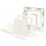 Shelly BLU Wall Switch 4 (+Legrand adapter) - Pulsante a muro Bluetooh 4 tasti. Colore bianco