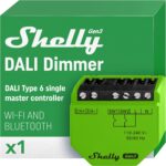 Shelly DALI Dimmer Gen3 WiFi/BT/Matter - Rete di Luci DALI - Master Controller. Colore verde