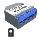 Shelly EM - Modul contatore energia Wi-Fi + pinza amperometrica 50A. Colore grigio