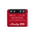 Shelly Mini 1PM Gen3 - Smart Relay 8A AC WiFi/BT/Matter + PM. Colore rosso