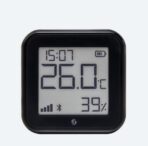 Shelly Sensore Temperat&Umid Wi-Fi + Bluet con display Gen3 Nero. Colore nero