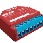 Shelly Plus 1PM - Smart Relay 16A AC/DC WiFi/BT + PM. Colore rosso