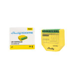 Shelly Plus RGBW PM - Controller Strisce LED WiFI/BT 12-24DC RGBW + PM. Colore giallo