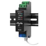 Shelly Pro 2PM - IP Smart Relay DIN 2ch. LAN/WiFi/BT + PM. Colore nero