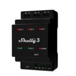 Shelly Pro 3 - IP Smart Relay contatto pulito DIN 3ch. LAN/WiFi/BT. Colore nero