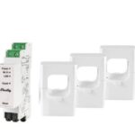 Shelly Pro 3EM 400A - Contatore Energia DIN + 3 pinze 400A. Colore bianco