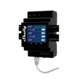 Shelly Pro 4PM - IP Smart Relay DIN 4 ch. LAN/WiFi/BT + PM. Colore nero