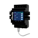 Shelly Pro 4PM - IP Smart Relay DIN 4 ch. LAN/WiFi/BT + PM. Colore nero