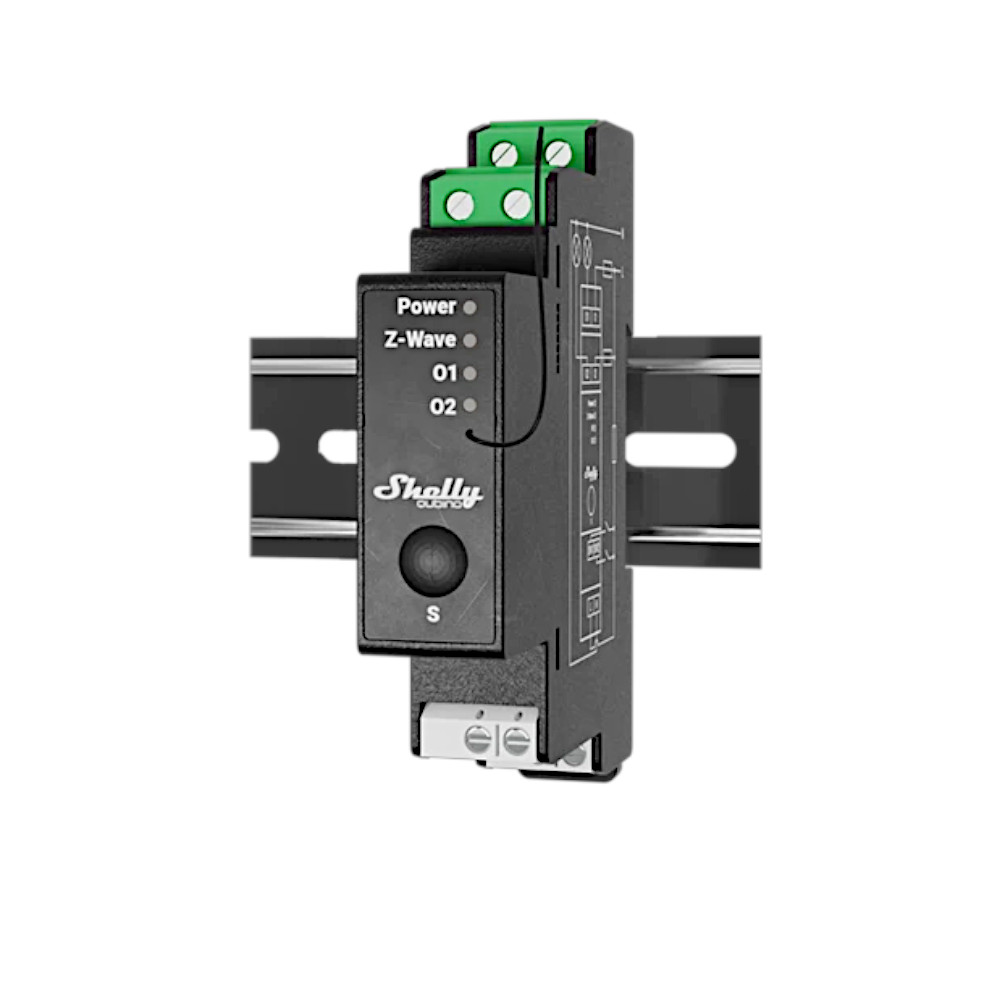 SH-QBWAVPRO2PM -- 000 (54380) Shelly Wave PRO 2PM. Colore nero - immagine 1