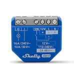 Shelly 1 Gen4 - Smart Relay contatto pulito 16A AC/DC WiFi/BT/Matter/Zigbee. Colore blu