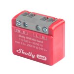 Shelly 1PM Mini Gen4 - Smart Relay 8A AC WiFi/BT/Matter/Zigbee + PM. Colore rosso