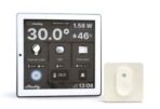Shelly Wall Display + Sensore H&T - Pannello con Display touch Bianco. Colore bianco