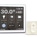 Shelly Wall Display + Sensore H&T - Pannello con Display touch Bianco. Colore bianco
