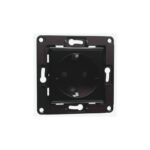 Shelly Wall Socket 1, Presa a muro EU/Schuko Nera. Colore nero