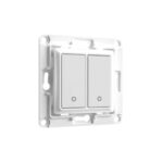 Shelly Wall Switch 2 - Pulsanti filari da parete 2 tasti bianco con supp relay. Colore bianco