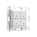 Shelly Wall Switch 4 - Pulsanti filari da parete 4 tasti bianco con supp relay. Colore bianco