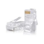 Connettori Trasparenti Passanti RJ45 50 Pz. 8P8C Cat5e