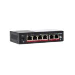 Switch PoE+ Gigabit 4 porte 10/100/1000 GE + 2 porte Uplink 10/100/1000 GE 60W AI SMART