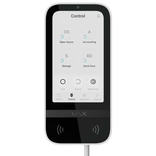 Superior KeyPad TouchScreen Fibra bianco