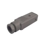 Connettore maschio Hirschmann Stas 3N grigio (da associare a 39.032)