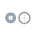 Adattatore Tondo 40x1 ruota + corona