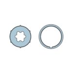 Adattatore Tondo 42x1.5 Coulisse ruota + corona