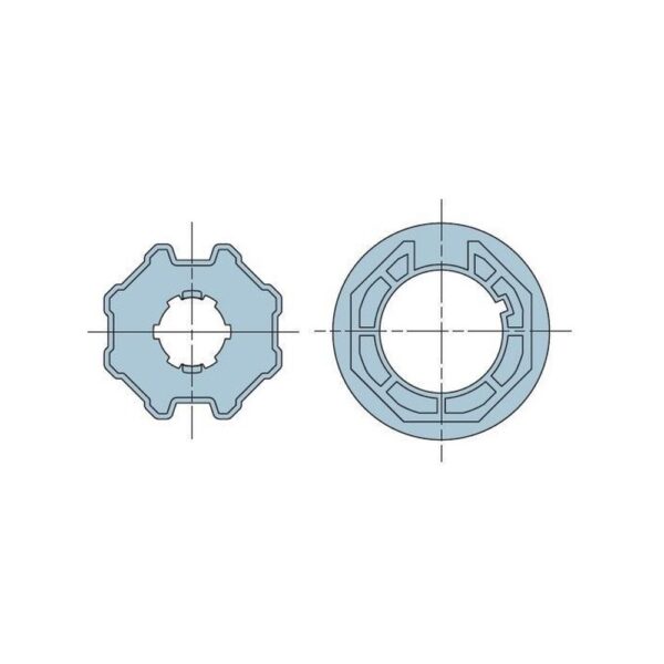 Ottagonale 70x(1÷1,5) ruota + corona