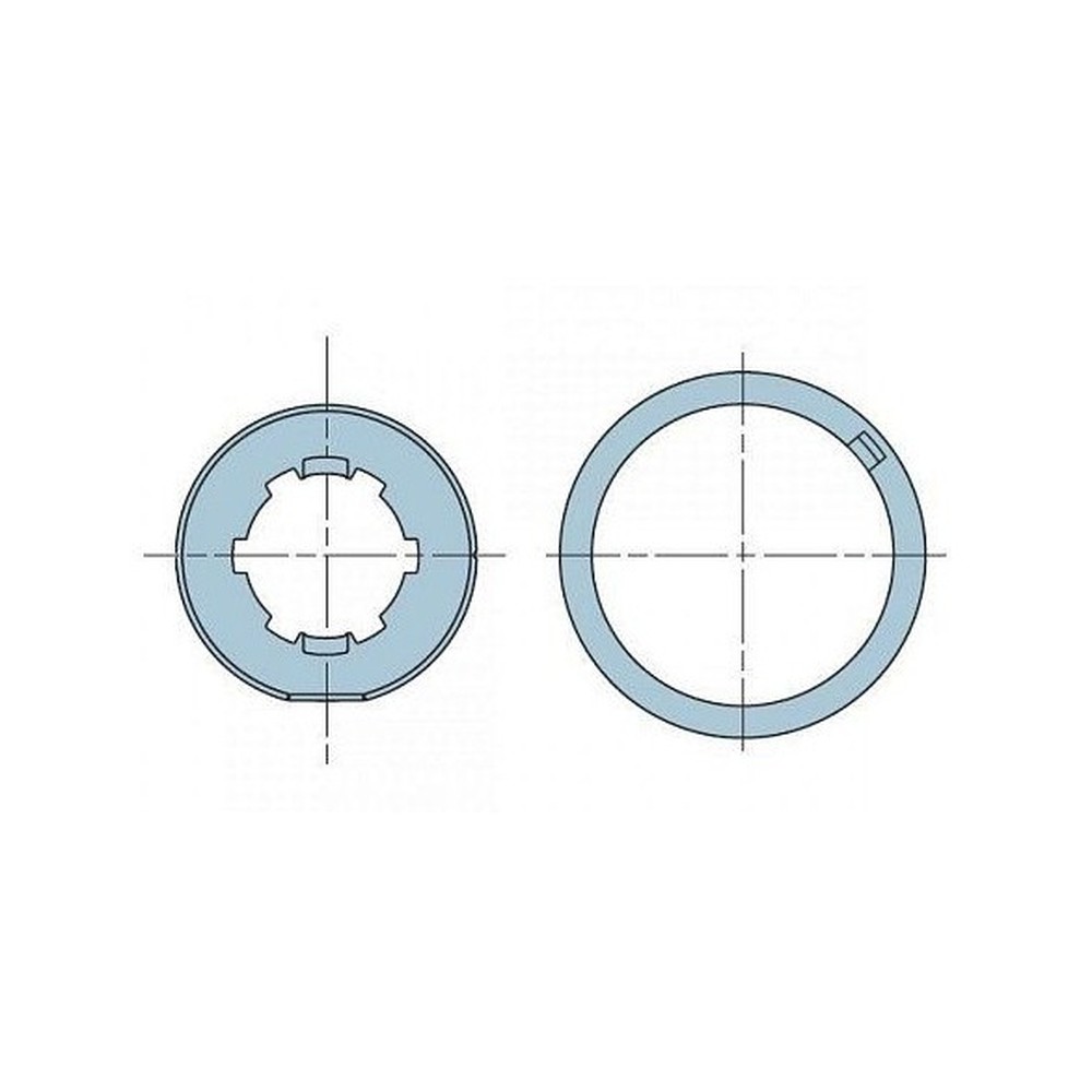 515.25002 Tondo 50x1,5 ruota + corona ad anello - immagine 1