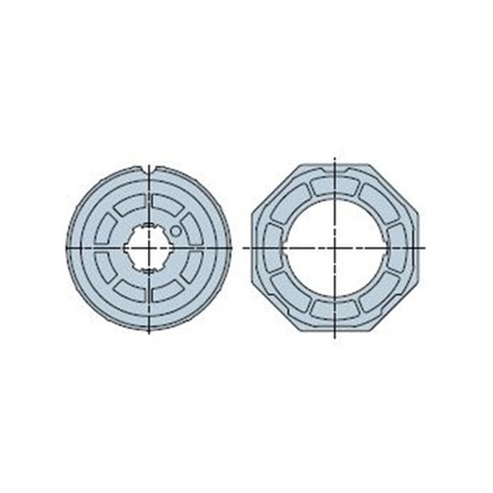 516.01021 Adattatore tondo 102x(1,5÷2) ruota + corona - immagine 1
