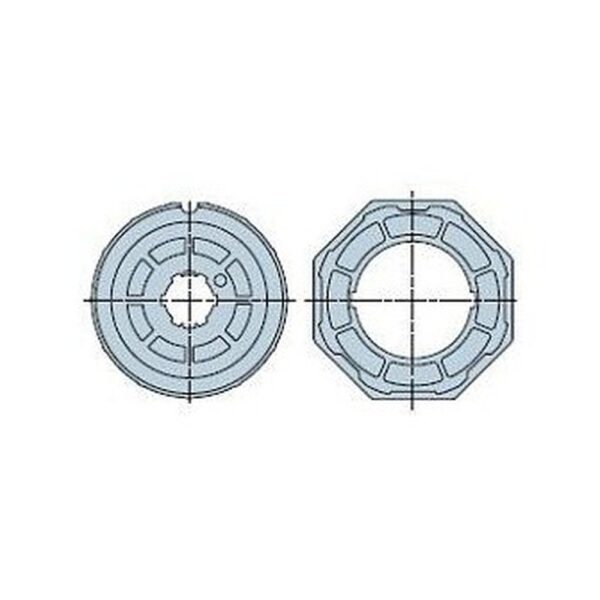 Adattatore tondo 108x3,5 ruota + corona