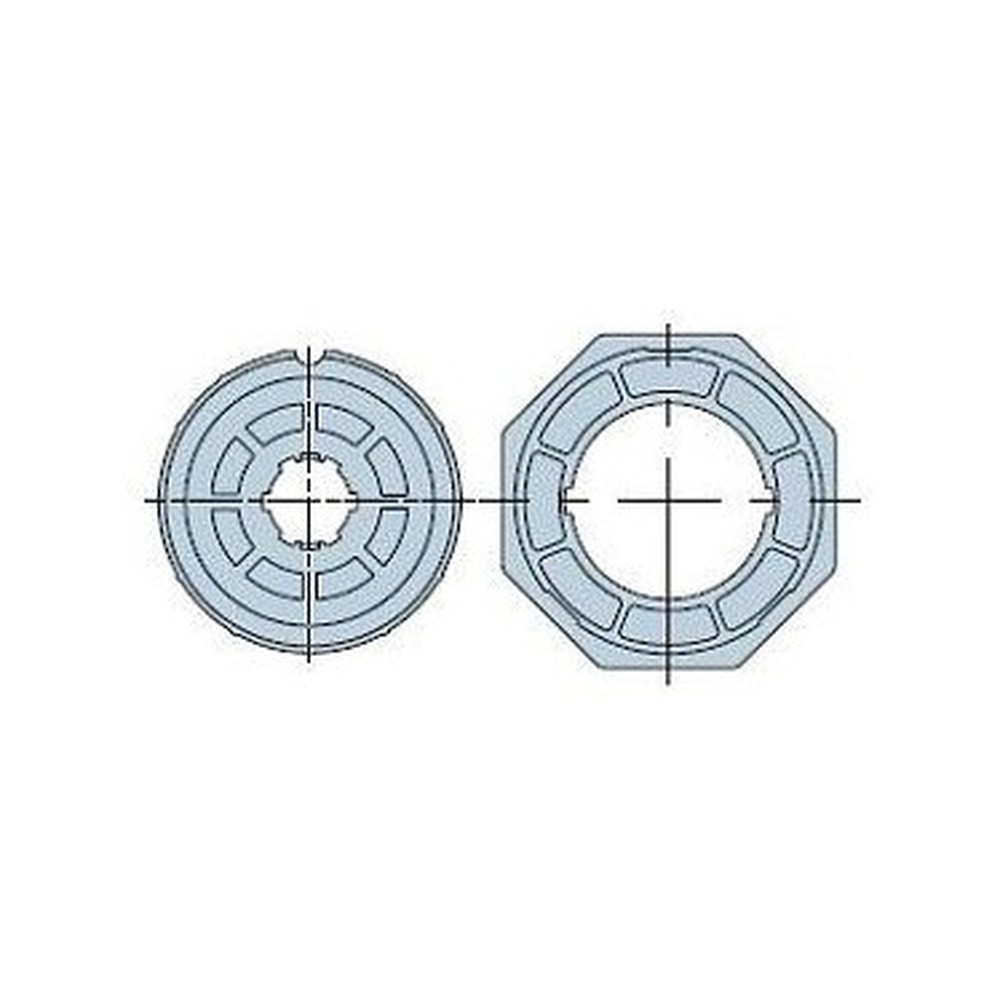 516.21021 Adattatore tondo 98x2 ruota + corona - immagine 1