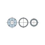 Tondo 159x2,6 mm con fori filettati M8 ruota + 2 corone ad innesto una sull'altra
