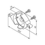 Supporto in plastica (accoppiabile anche all’art. 525.10052)