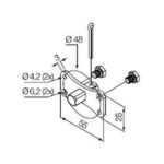 Perno quadro 10 mm (max 30 Nm)
