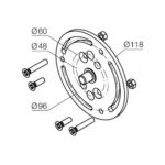 Supporto per tende, laccato bianco (accoppiabile all’art. 525.10050)