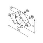 Supporto in plastica ad incastro (da accoppiare necessariamente all'art.523.10014)