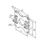 Supporto in plastica ad incastro (da accoppiare necessariamente all’art. 523.10014)