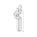 Supporto regolabile sede a stella da 10 mm (da accoppiare necessariamente all'art. 625.10013/AX).