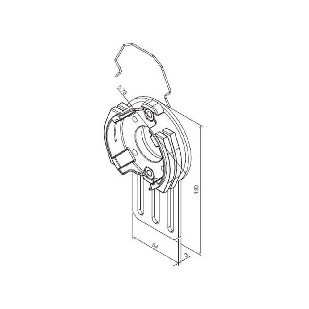 526.10037 Supporto standard regolabile - immagine 1