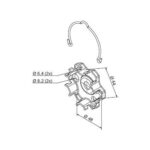 Compact support alluminium with spring ERA M SH