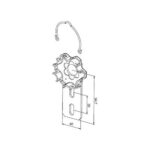 Support aluminum with spring ERA M SH