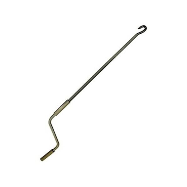 Asta con gancio, colore grigio RAL7035. L=1800 mm