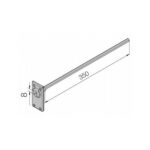 Snodo a scomparsa quadro 8 con asta esagono 7 (da accoppiare necessariamente all'art. 578.18047)