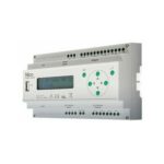 Modulo DIN per il controllo degli accessi dotato di uscita BusT4, 4 porte Wiegand, 4 ingressi dry contact usati come contatti di input e 4 usati come contatti di output, porta ethernet.